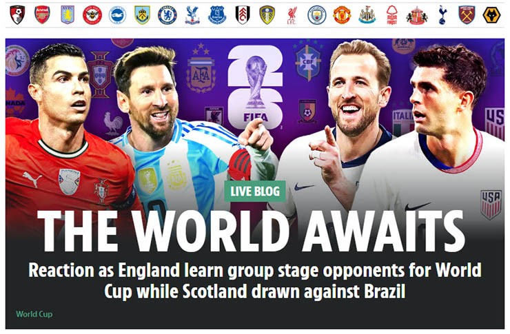 Bốc thăm chia bảng World Cup 2026: Báo Anh tái mặt, báo Tây Ban Nha lo đụng Argentina - 2