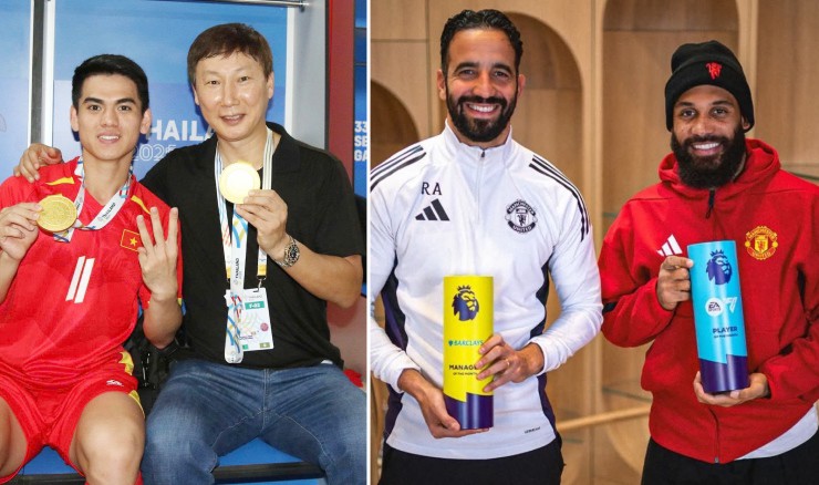 Khoảnh khắc HLV Amorim "xin vía" thầy Kim, fan MU mơ lấy cúp như bóng đá Việt Nam - 2