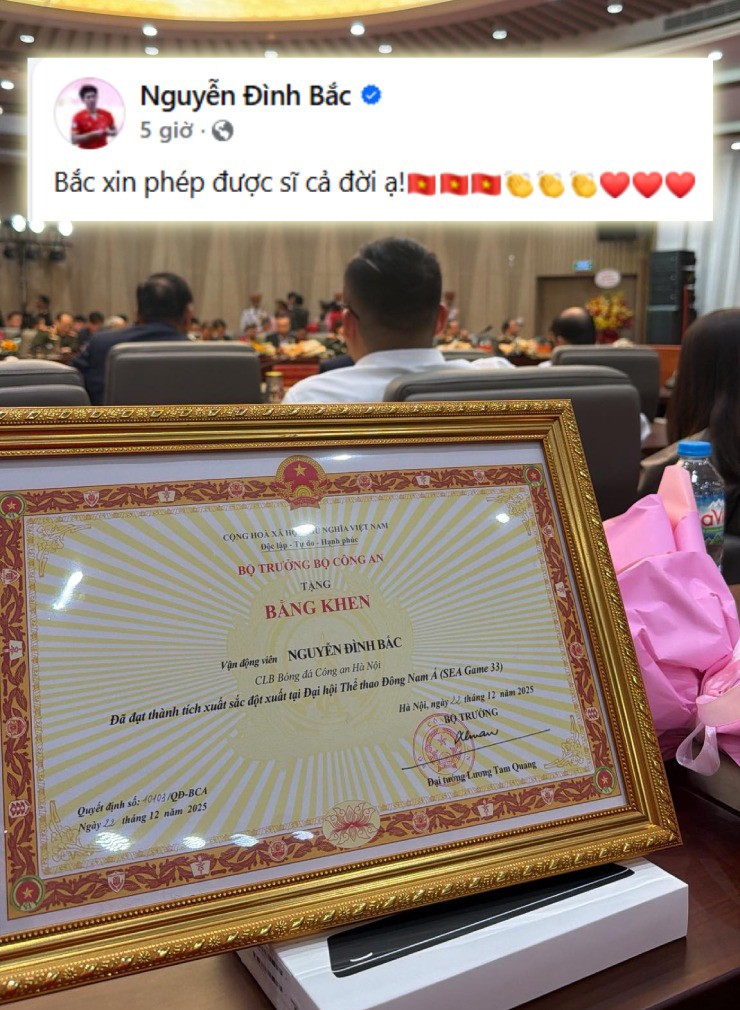 Đình Bắc "sĩ cả đời" vì vinh dự đặc biệt, fan sáng tác thơ tặng người hùng SEA Games - 1