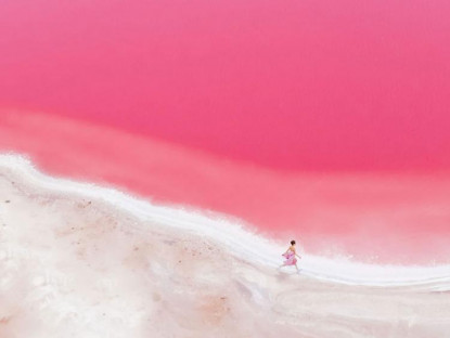 Du khảo - Loạt tác phẩm nhiếp ảnh tuyệt đẹp về hồ nước màu hồng kỳ diệu ở Tây Úc