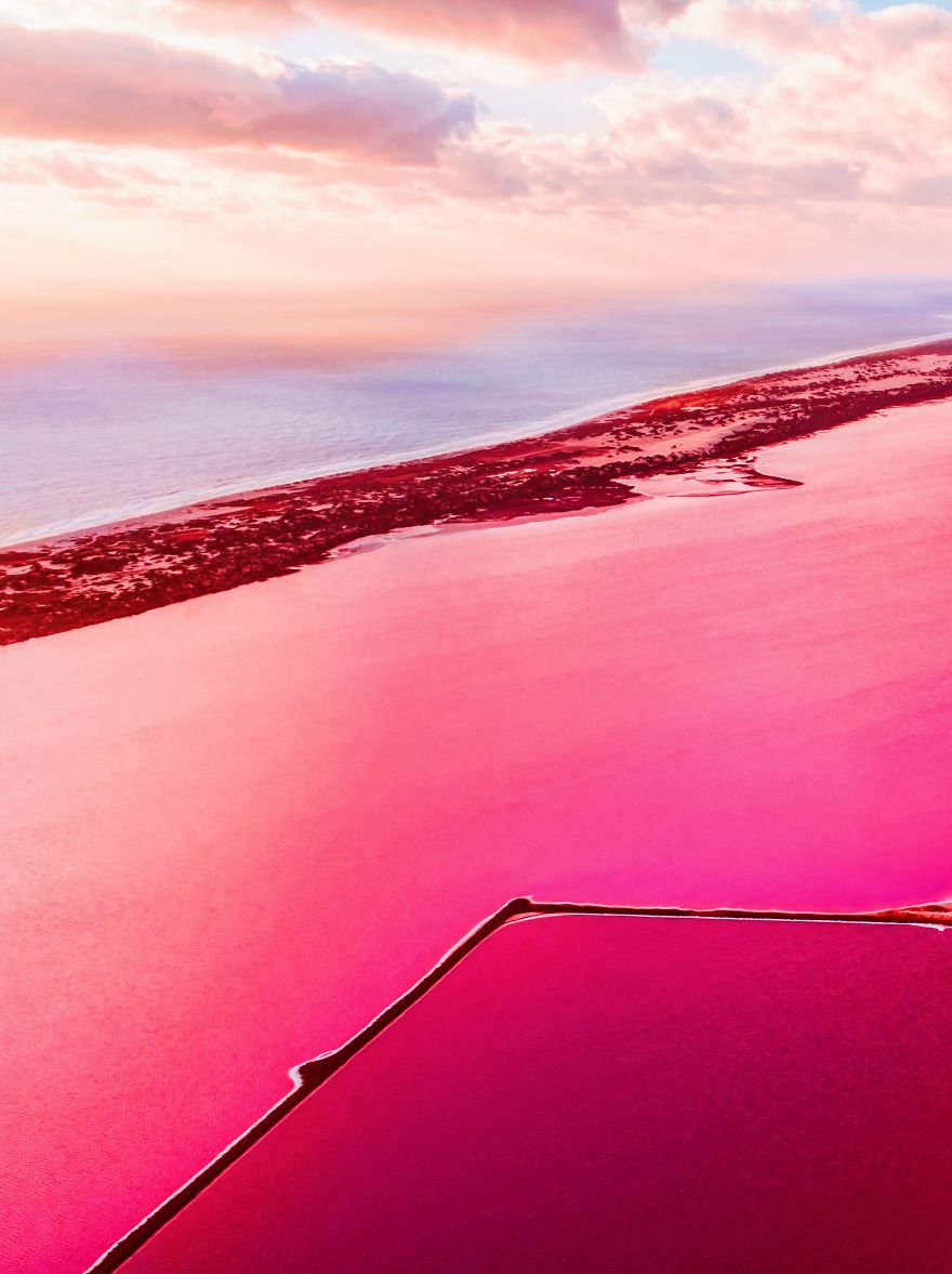 Loạt tác phẩm nhiếp ảnh tuyệt đẹp về hồ nước màu hồng kỳ diệu ở Tây Úc - 11