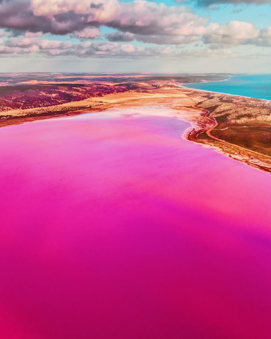 Loạt tác phẩm nhiếp ảnh tuyệt đẹp về hồ nước màu hồng kỳ diệu ở Tây Úc - 9