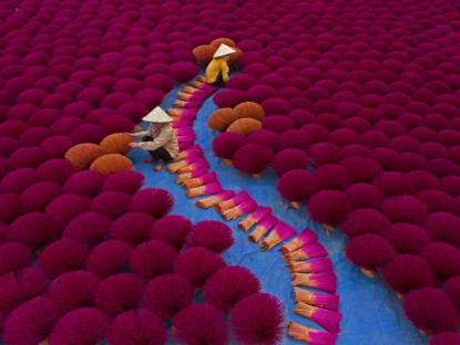 Du khảo - Ngôi làng rực đỏ bởi sắc hương truyền thống khi ngày Tết đến gần