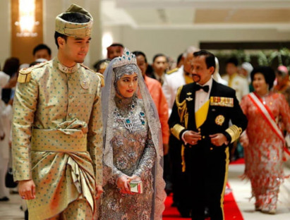 Chuyện hay - Đám cưới xa hoa của hoàng gia Brunei