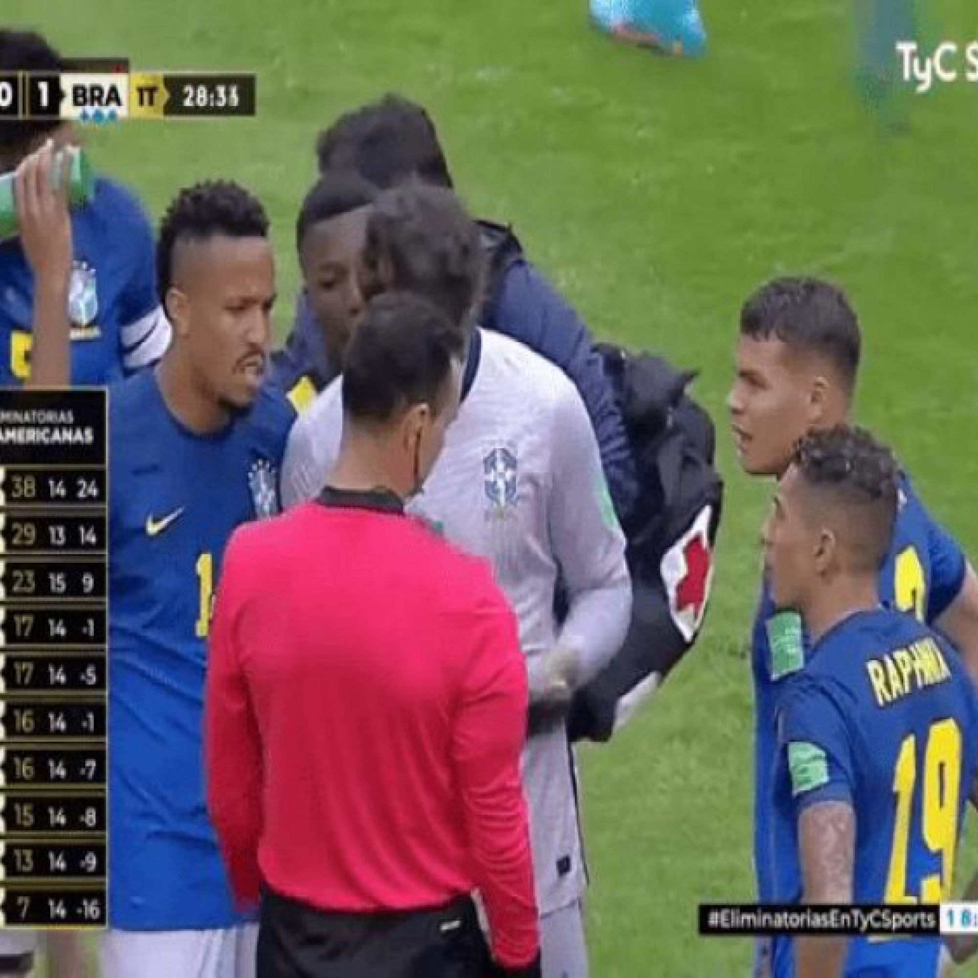  - Video bóng đá Ecuador - Brazil: 2 thẻ đỏ & 3 lần "bẻ còi" gây choáng (Vòng loại World Cup)