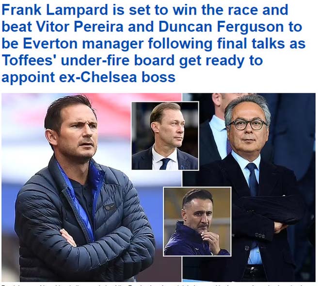 Nóng Lampard tái xuất Ngoại hạng Anh, vượt mặt 2 ứng viên dẫn dắt Everton - 2