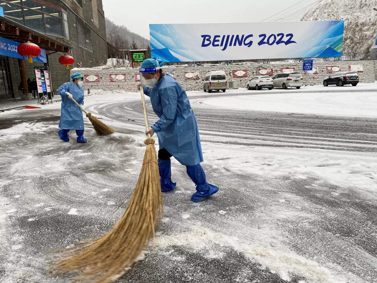 Tuyết lần đầu rơi tại Olympic mùa đông ở Bắc Kinh - 7