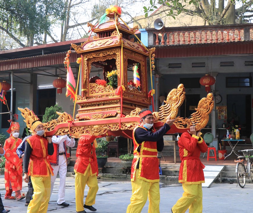 Hình ảnh lễ rước nước lễ hội Thủy tổ Quan họ tại Bắc Ninh - 7