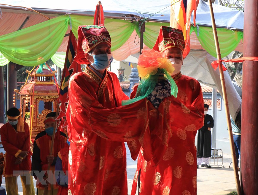 Hình ảnh lễ rước nước lễ hội Thủy tổ Quan họ tại Bắc Ninh - 9