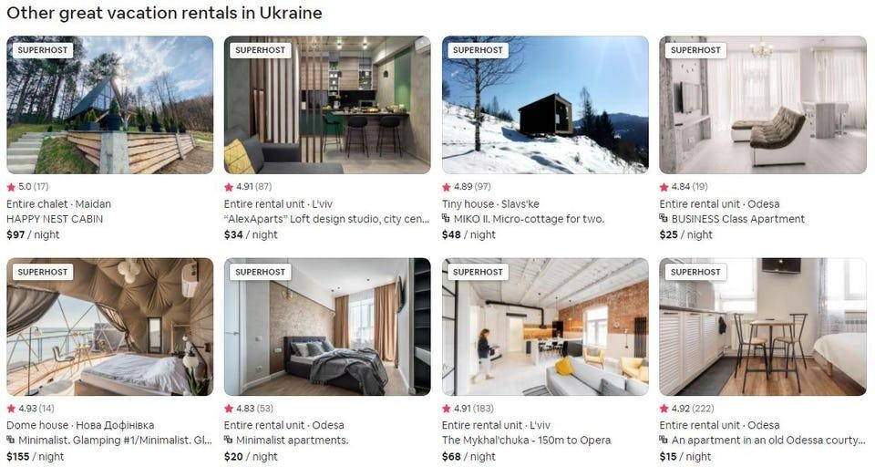 Xung đột căng thẳng nhưng lượng đặt phòng Airbnb ở Ukraine lại tăng - 1