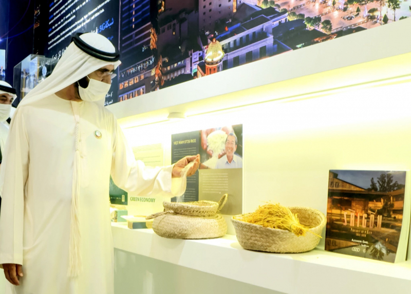 Quốc vương Dubai ấn tượng trước không gian triển lãm của Việt Nam tại Expo 2020 - 2