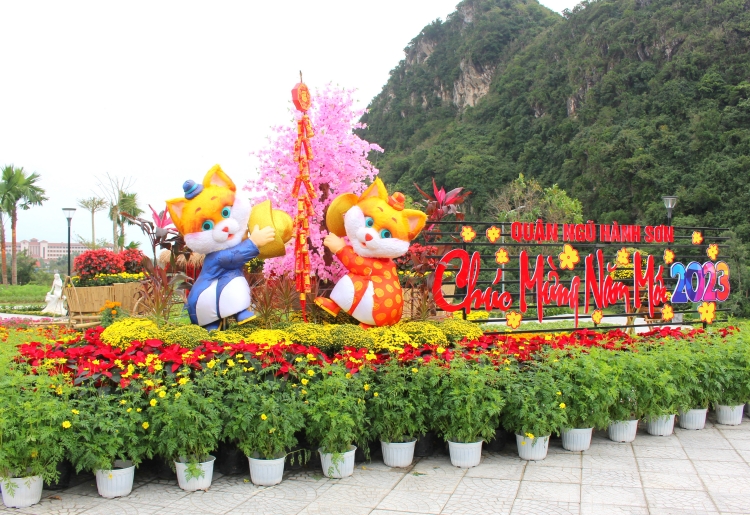 Dạo ngắm vườn hoa xuân dưới núi Ngũ Hành Sơn - 1