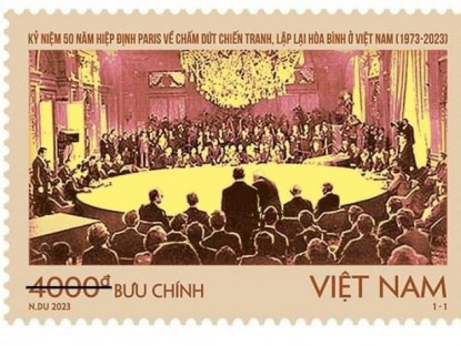 Giải trí - Phát hành bộ tem đặc biệt kỷ niệm 50 năm Hiệp định Paris