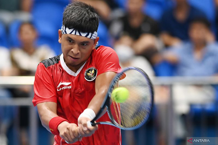 Lý Hoàng Nam thắng trắng tay vợt Indonesia tại play-off nhóm II Davis Cup - 3
