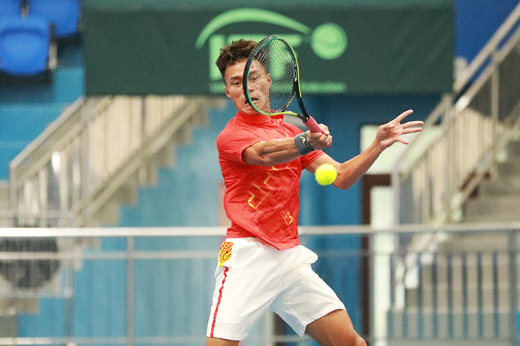 Lý Hoàng Nam thắng trắng tay vợt Indonesia tại play-off nhóm II Davis Cup - 2