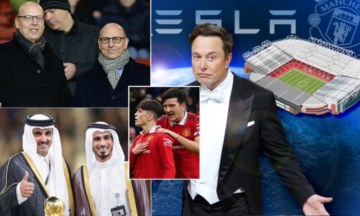Nóng vụ MU đổi chủ: Elon Musk có 190 tỷ USD tính &#34;hớt tay trên&#34; Tiểu vương Qatar - 1