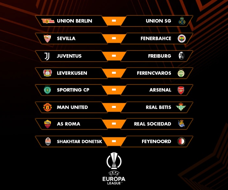 Bốc thăm vòng 1/8 Europa League: MU đấu Betis, Arsenal gặp Sporting Lisbon - 1