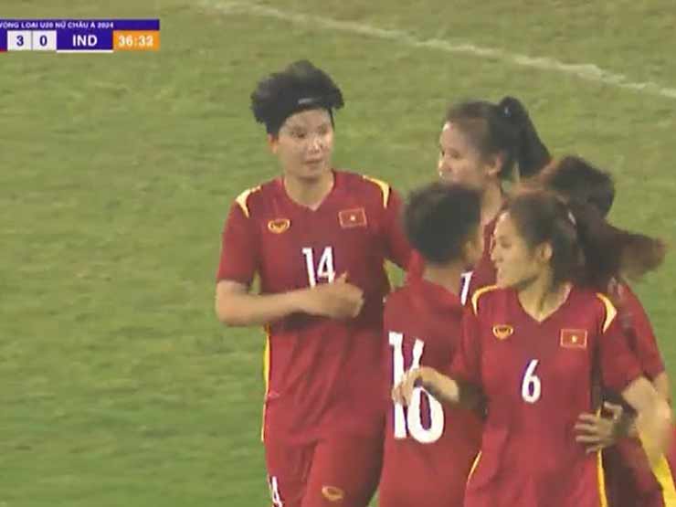 U20 nữ Việt Nam đá vòng loại giải châu Á, thắng đậm U20 Indonesia trong hiệp 1 - 1