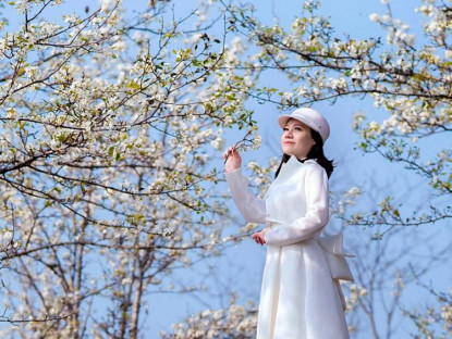 Chuyển động - Du khách mê mẩn chiêm ngưỡng mùa hoa lê phủ trắng núi rừng Tuyên Quang