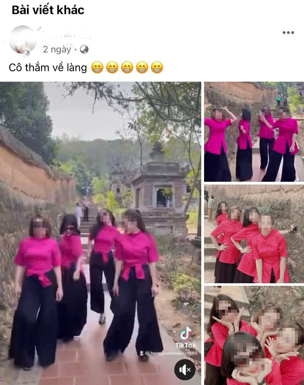 Xử phạt 4 cô gái uốn éo ở vườn tháp chùa Bổ Đà - 1