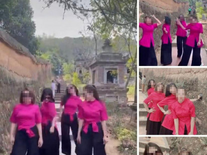 Chuyển động - Xử phạt 4 cô gái uốn éo ở vườn tháp chùa Bổ Đà