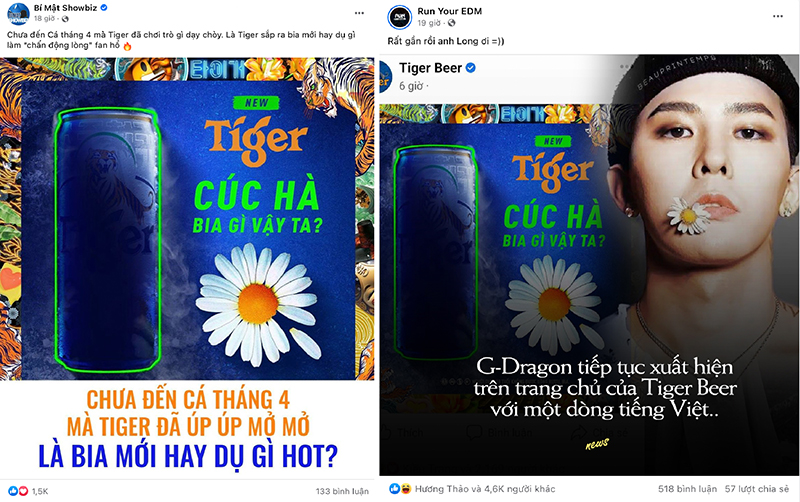 Cầm cúc chạy trước Cá Tháng Tư, Tiger Beer nửa đùa nửa thật gắn luôn G-Daisy lên poster, lại có biến gì đây chăng? - 4