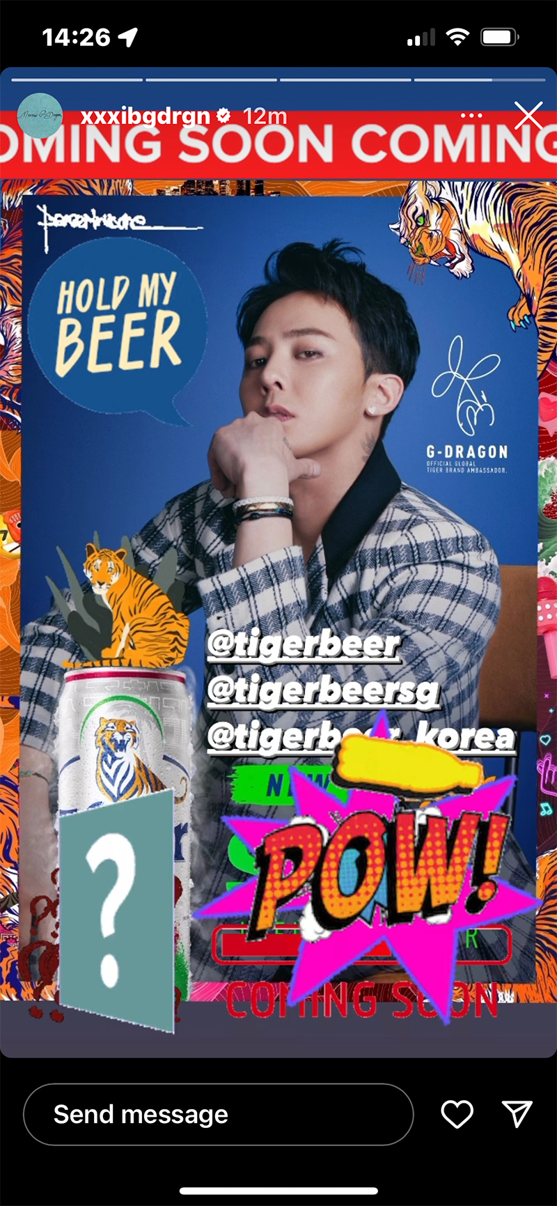 Cầm cúc chạy trước Cá Tháng Tư, Tiger Beer nửa đùa nửa thật gắn luôn G-Daisy lên poster, lại có biến gì đây chăng? - 2