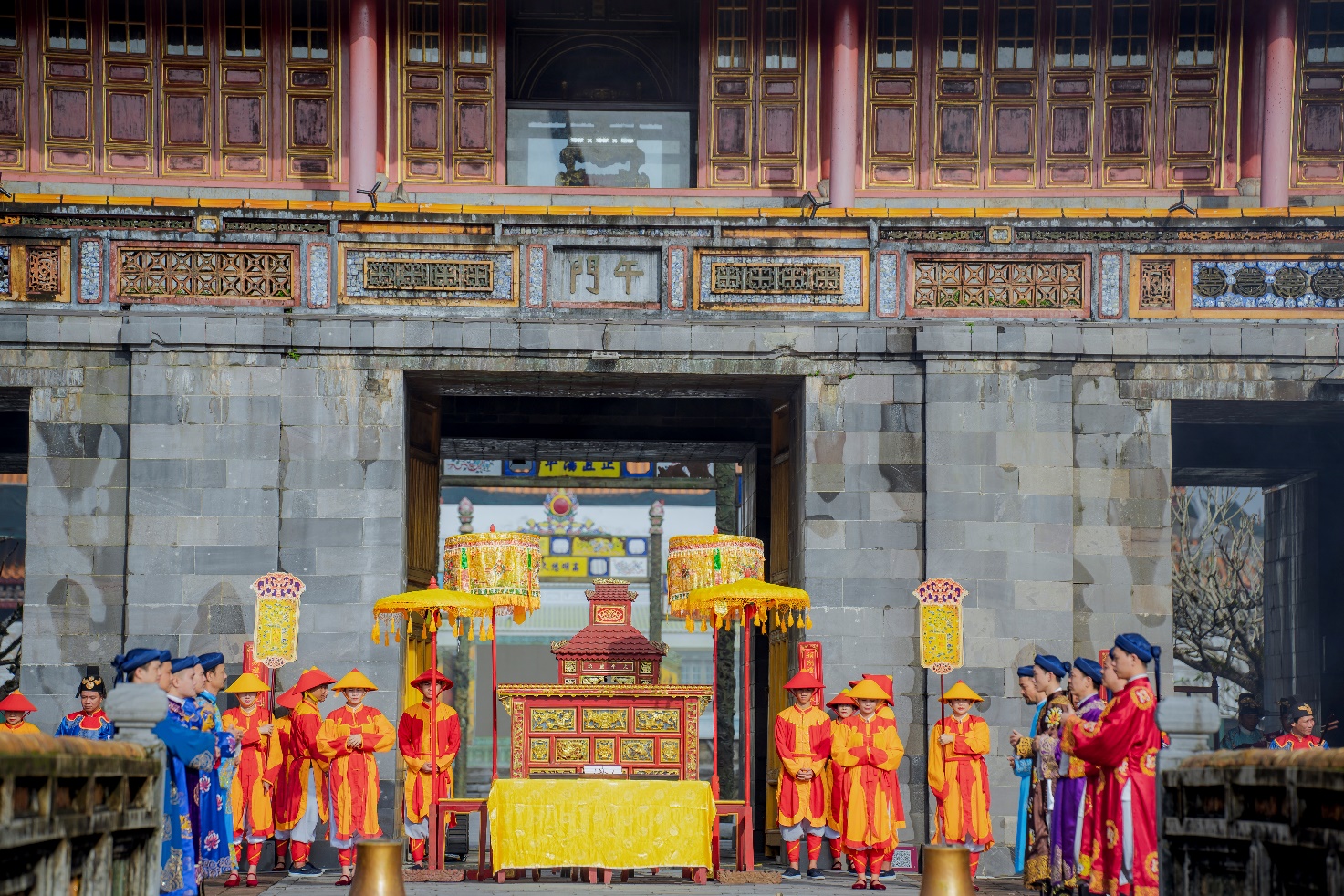 Đầu năm vào Hoàng cung Huế xem tái hiện lễ Ban sóc triều Nguyễn - 2