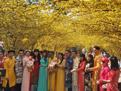 Lễ hội - Tái hiện mỹ tục cổ truyền tại Lễ hội Tết Việt 2024
