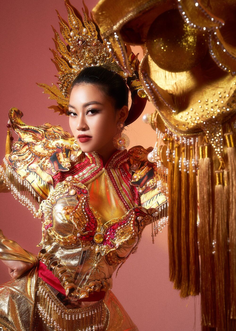 Hé lộ trang phục dân tộc của Đoàn Thu Thủy tại Miss Global 2023 - 2