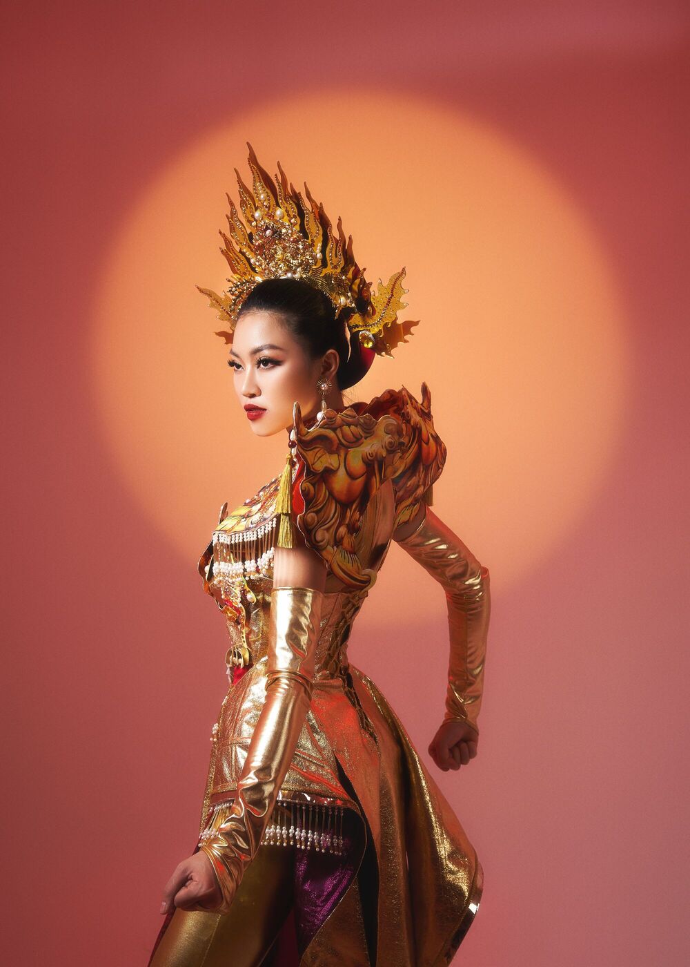 Hé lộ trang phục dân tộc của Đoàn Thu Thủy tại Miss Global 2023 - 3