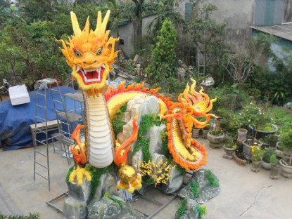 Cận cảnh hình tượng rồng đẹp mãn nhãn ở Quảng Trị