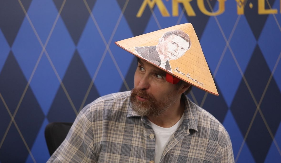 "Male god" Henry Cavill, star Bryce Dallas Howard wearing Vietnamese conical hats at the premiere event of the movie "Argylle" - 4