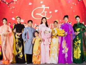 Hoa khôi Kim Phụng ra mắt BST áo dài Tết mang ý nghĩa cao quý