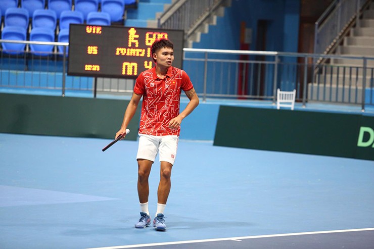 Lý Hoàng Nam có game đấu dài khó tin, thắng tay vợt Nam Phi ở play-off Davis Cup - 2