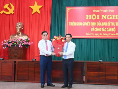 Chuyển động - Ông Trần Thanh Lâm giữ chức Phó Bí thư Tỉnh ủy Bến Tre