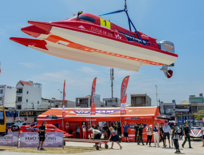  - Cận cảnh thuyền máy tham gia Giải vô địch thế giới tại Bình Định