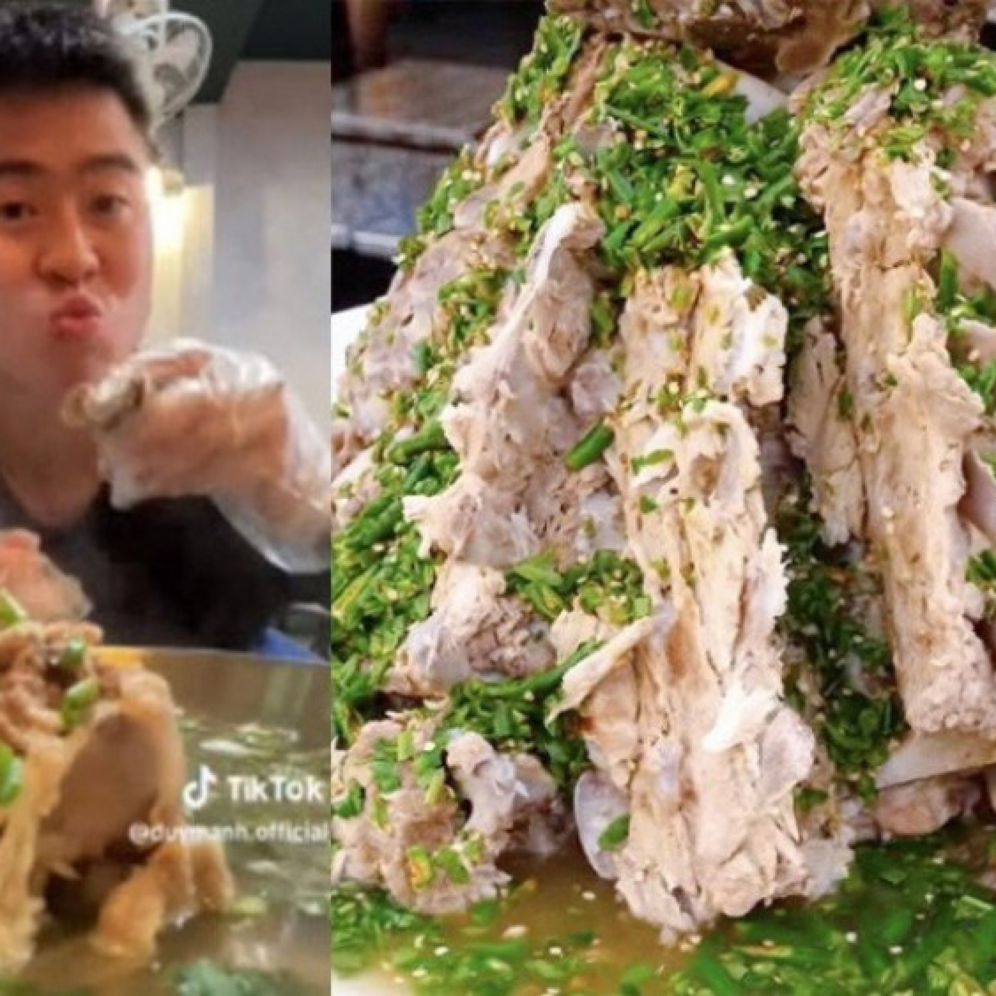  - Đội trưởng Duy Mạnh thích thú khi mukbang tháp sườn cay kiểu Thái