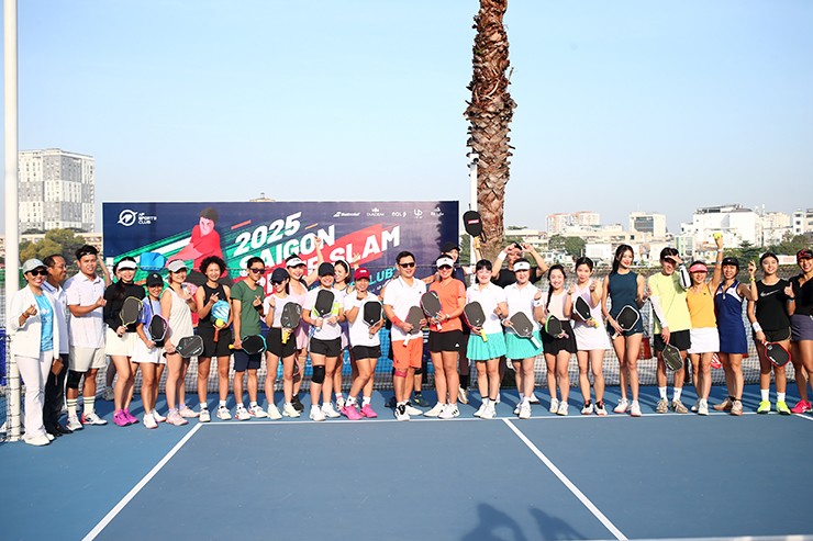 Dàn người đẹp lai Tây lần đầu ra sân, gây ấn tượng giải pickleball ở TP.HCM - 1