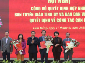  - Lâm Đồng hợp nhất Ban Tuyên giáo và Ban Dân vận Tỉnh uỷ