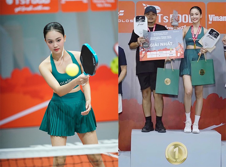 Dàn người đẹp nóng bỏng vui Tết vẫn không quên pickleball, chăm tập để “săn” danh hiệu - 1