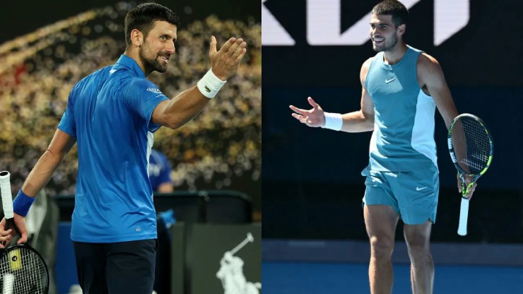 Djokovic hạ "ông cháu" Alcaraz: Con mồi bỗng hóa thợ săn ở Australian Open - 1