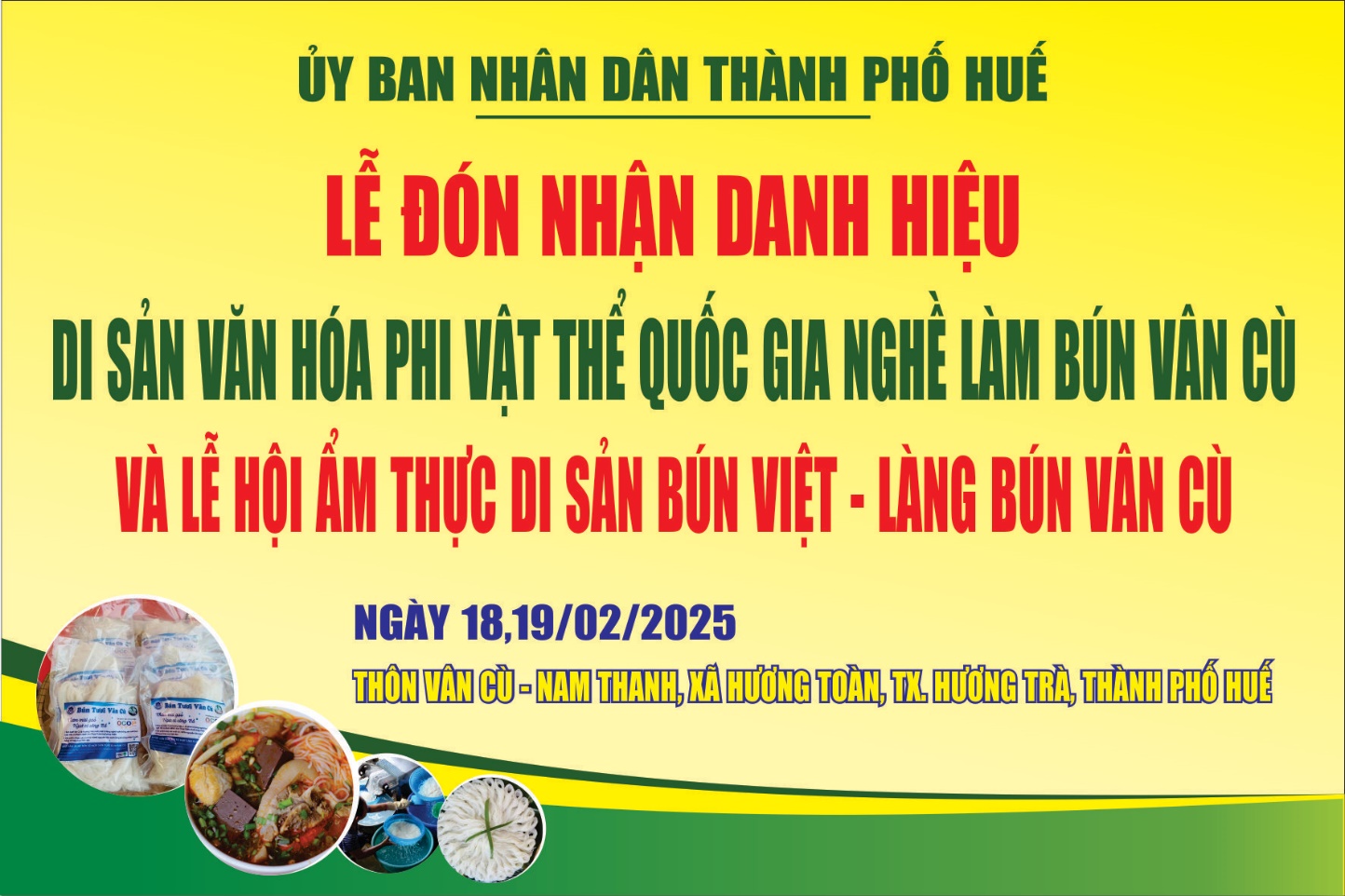 Lễ hội ẩm thực Di sản bún Việt - làng bún Vân Cù - 1