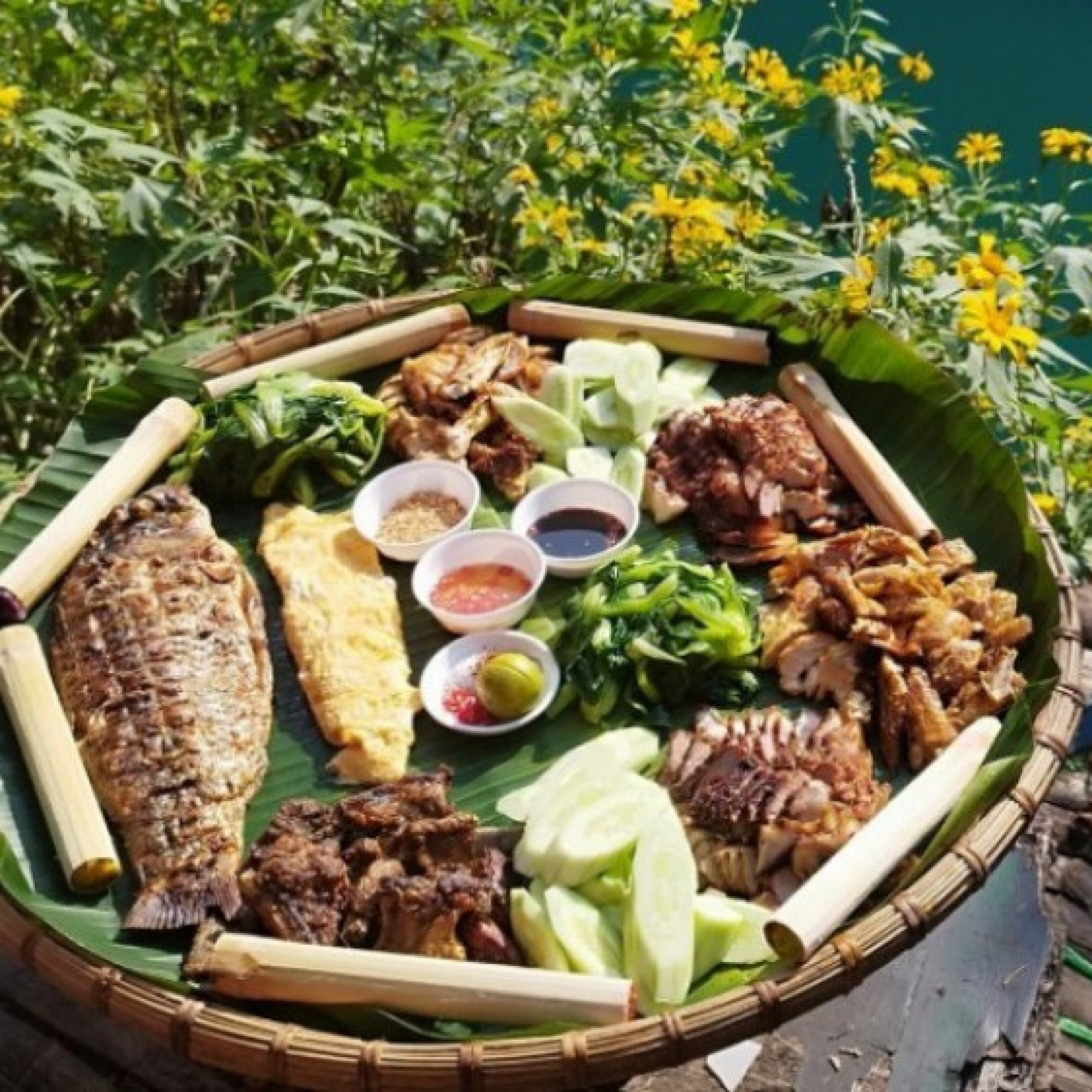 Ẩm thực Việt Nam - Mâm cơm &quot;view triệu đô&quot; ở Hà Giang có gì đặc biệt?