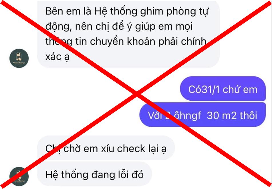 Cục Du lịch Quốc gia Việt Nam cảnh báo về  lừa đảo đặt phòng qua mạng - 1