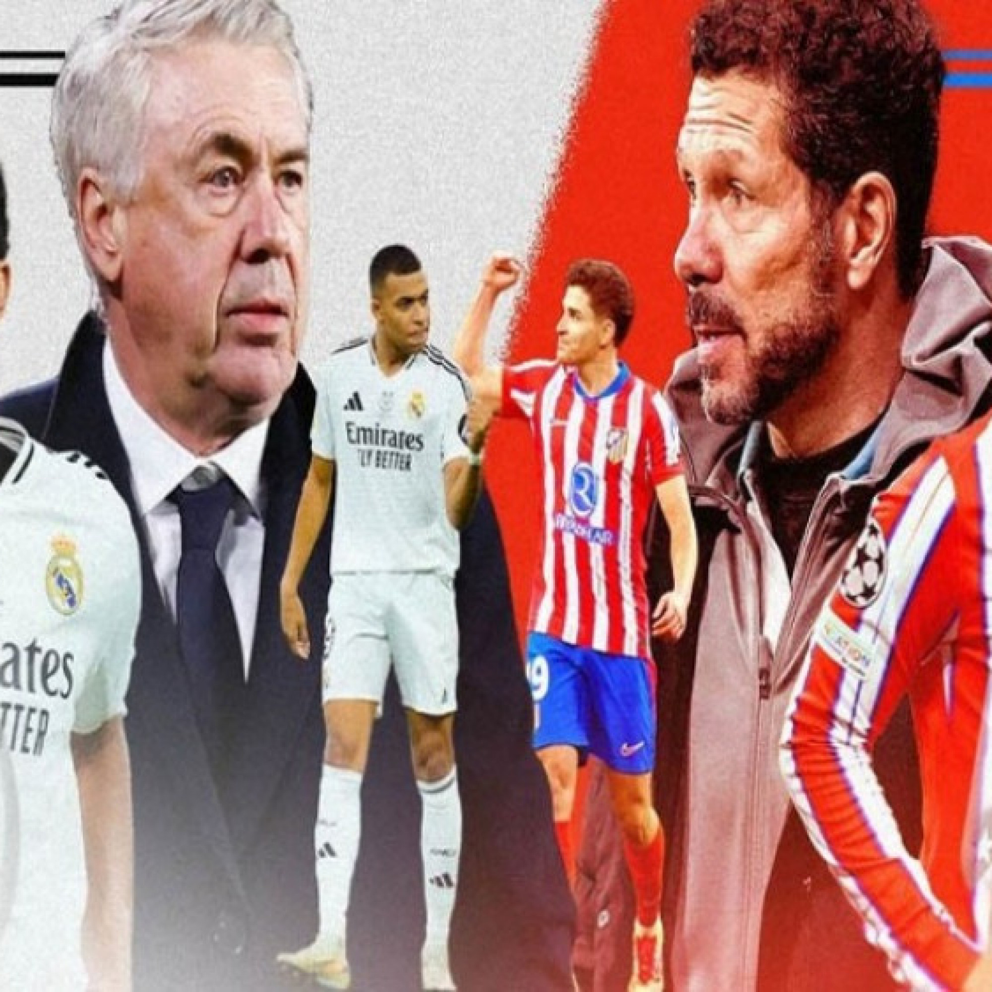  - Nhận định bóng đá Real Madrid - Atletico Madrid: Derby rực lửa, Mbappe so tài Alvarez