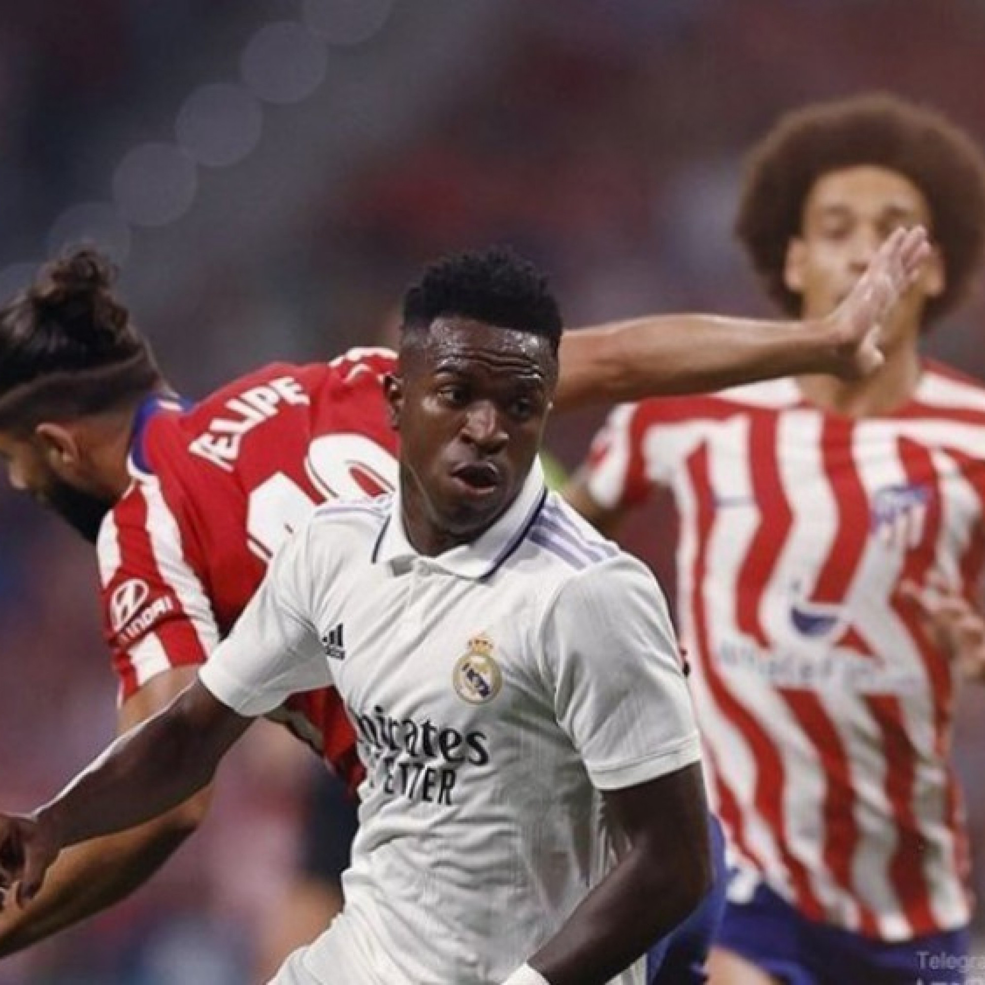  - Vinicius & món nợ lịch sử với Atletico Madrid, từng bị đối thủ cắn vào đầu