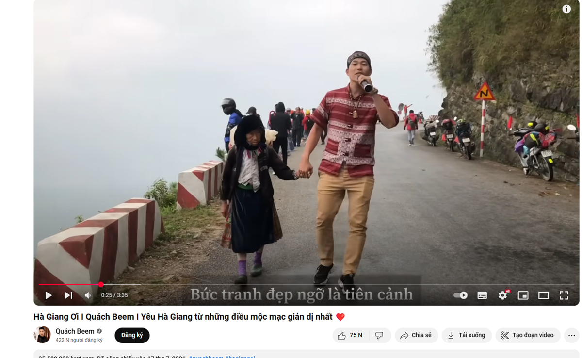 mv ca nhac: huong di sang tao de quang ba du lich, nhung khong de dang - 1