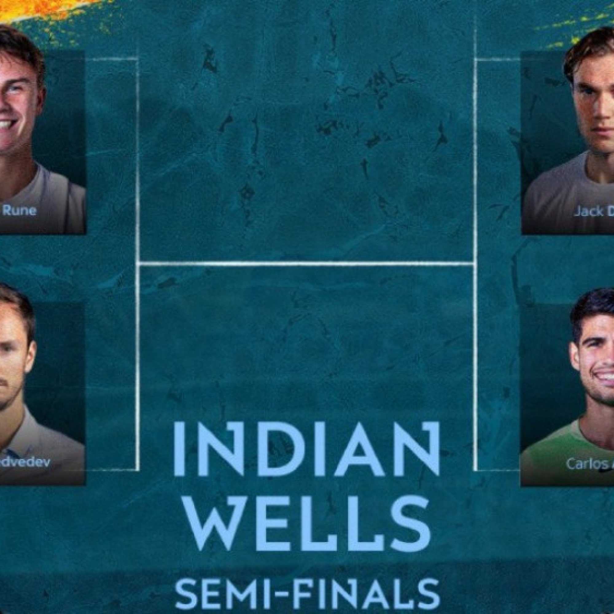  - Nhận định bán kết tennis Indian Wells: Alcaraz mơ tranh cúp lần 3, duyên nợ Medvedev - Rune