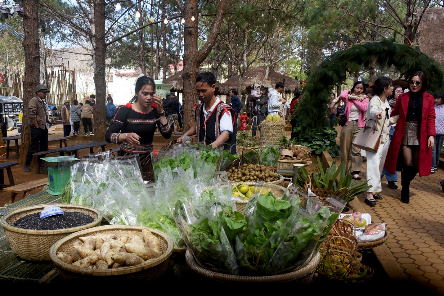 Hàng nghìn du khách đổ về Măng Đen trong ngày đầu năm mới 2026 - 12